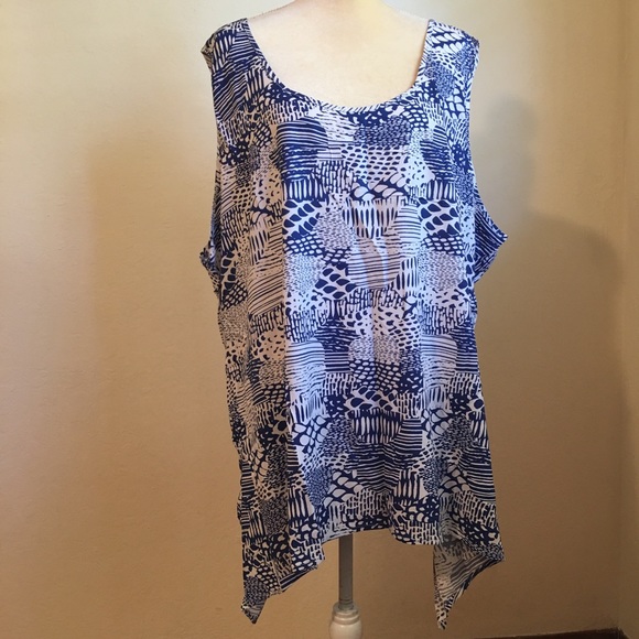 Woman Within Tops - Woman Within • Handkerchief Hem Tank